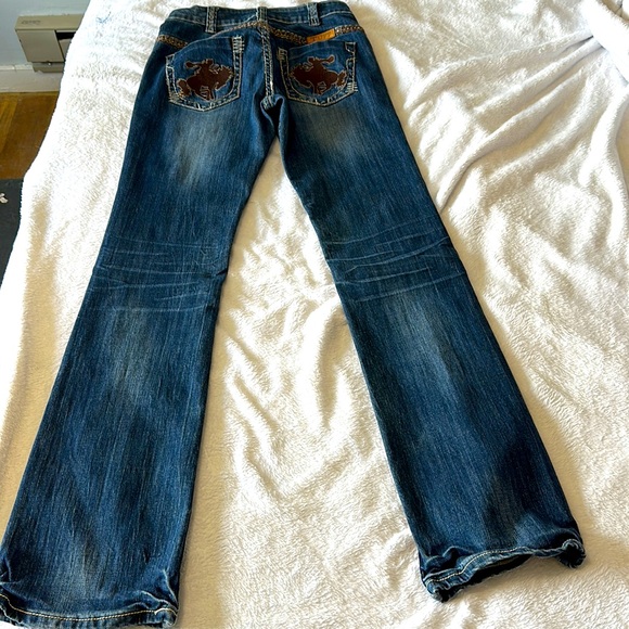 Cowgirl Tuff CO bootcut bronc jeans 27x35 - Picture 3 of 9